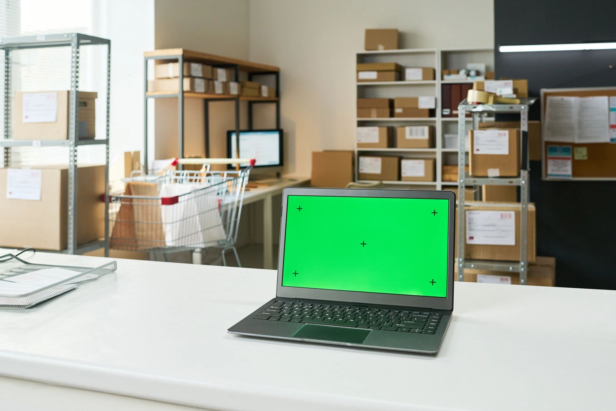 Laptop workspace representing local AI setup and experimentation